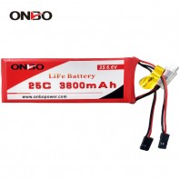ONBO 25C 3800mAh 2S LiFePO4 battery