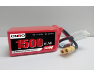 ONBO 1500mAh 14.8V 200C 4S1P Lipo Battery