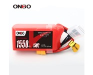 ONBO 1550mAh 22.2V 150C 6S1P Lipo Battery