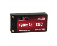 ONBO 4200mAh 135C 2S2P HV Shorty Car Lipo Battery