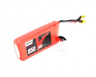 ONBO 850mAh 3S 80C 11.4V High Voltage Lipo Battery 