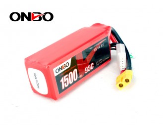 ONBO 1500mAh 4S 14.8V 95C Lipo Battery