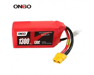 ONBO Ultralight 1300mAh 22.2V 130C 6S1P Lipo Battery
Skylark M4-FPV250,Mini Shredder 200,INDY250 