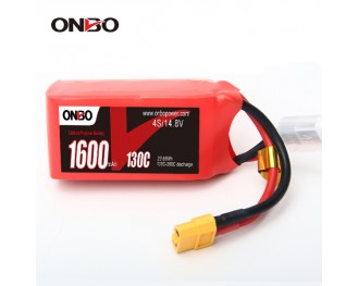 ONBO Ultralight 1600mAh 14.8V 130C 4S1P Lipo Battery
Skylark M4-FPV250,Mini Shredder 200,INDY250 